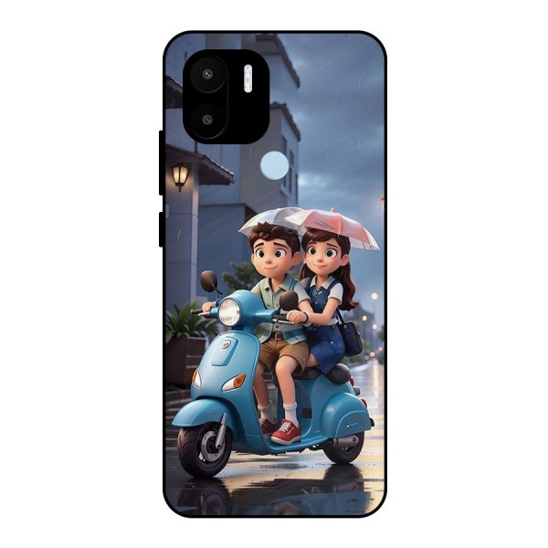 Cute Teen Scooter Metal Back Case for Redmi A1 Plus