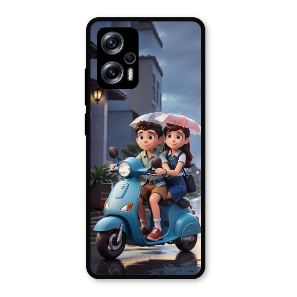 Cute Teen Scooter Metal Back Case for Redmi K50i