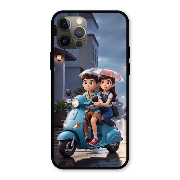 Cute Teen Scooter Metal Back Case for iPhone 12 Pro