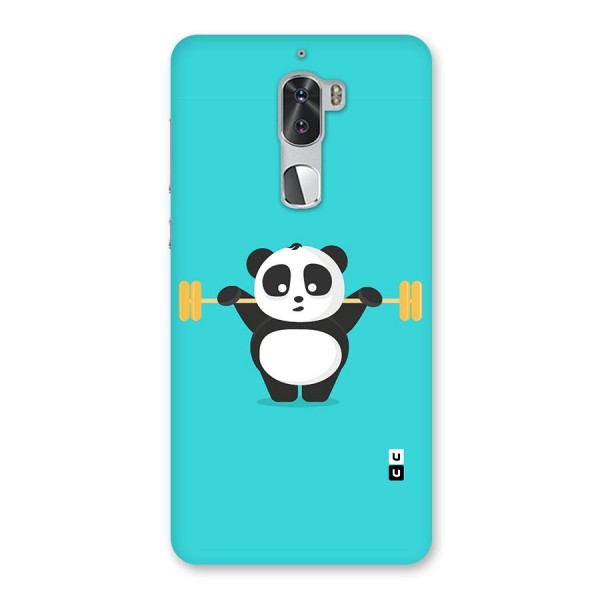 Cute Weightlifting Panda Back Case for Coolpad Cool 1