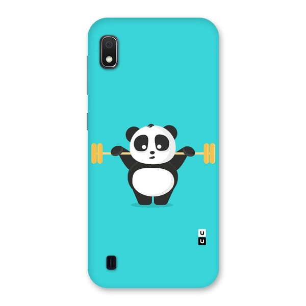 Cute Weightlifting Panda Back Case for Galaxy A10