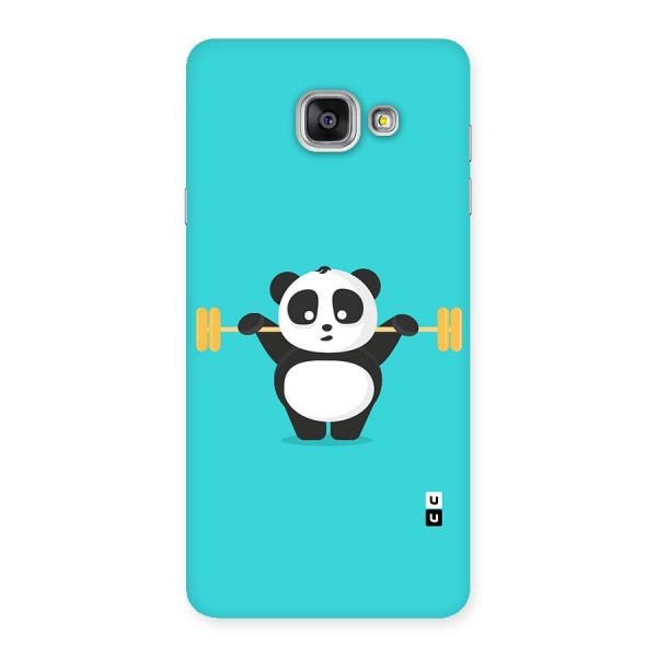 Cute Weightlifting Panda Back Case for Galaxy A7 2016