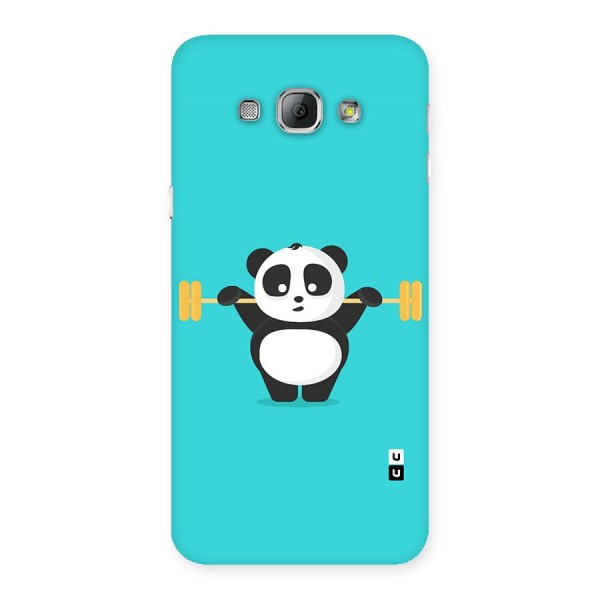 Cute Weightlifting Panda Back Case for Galaxy A8