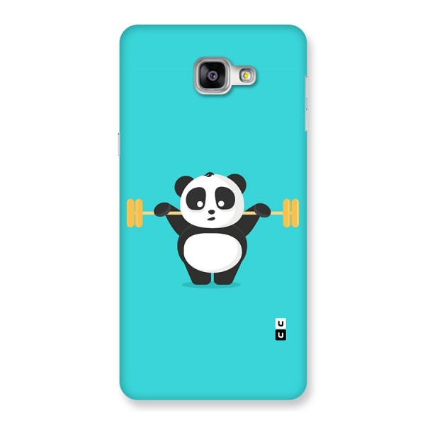 Cute Weightlifting Panda Back Case for Galaxy A9