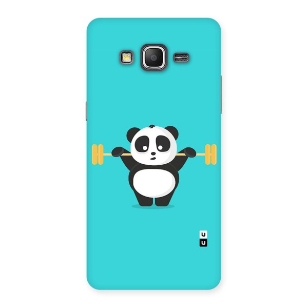 Cute Weightlifting Panda Back Case for Galaxy Grand Prime