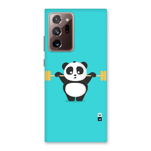 Cute Weightlifting Panda Back Case for Galaxy Note 20 Ultra