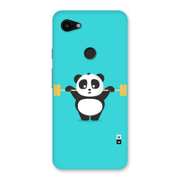 Cute Weightlifting Panda Back Case for Google Pixel 3a XL