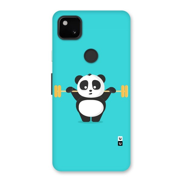 Cute Weightlifting Panda Back Case for Google Pixel 4a