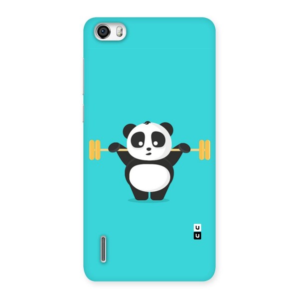 Cute Weightlifting Panda Back Case for Honor 6