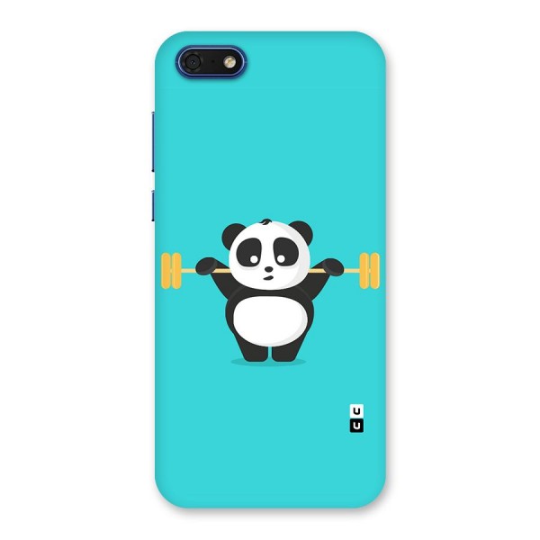 Cute Weightlifting Panda Back Case for Honor 7s