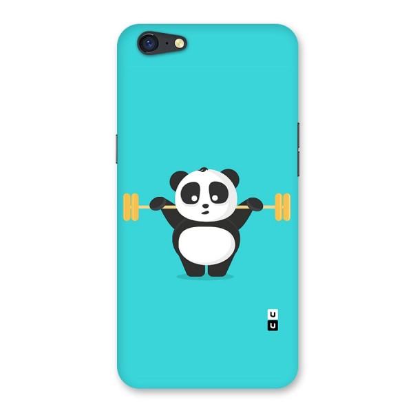 Cute Weightlifting Panda Back Case for Oppo A71