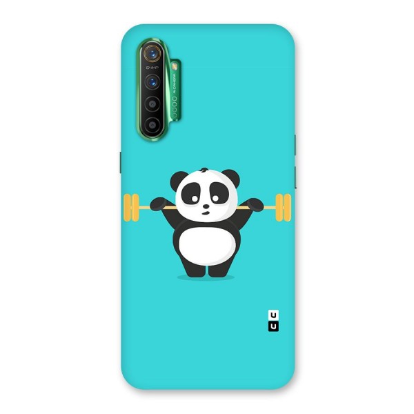 Cute Weightlifting Panda Back Case for Realme X2