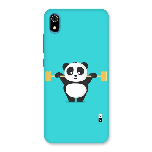 Cute Weightlifting Panda Back Case for Redmi 7A