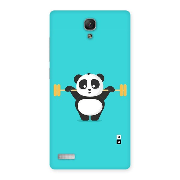 Cute Weightlifting Panda Back Case for Redmi Note