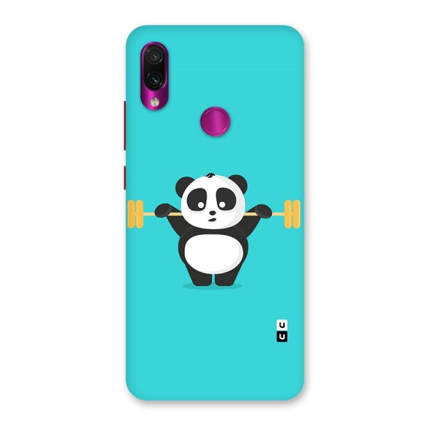 Cute Weightlifting Panda Back Case for Redmi Note 7 Pro