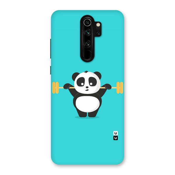 Cute Weightlifting Panda Back Case for Redmi Note 8 Pro