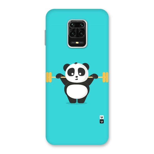 Cute Weightlifting Panda Back Case for Redmi Note 9 Pro