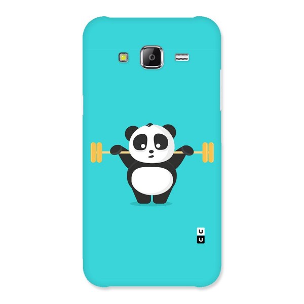 Cute Weightlifting Panda Back Case for Samsung Galaxy J5