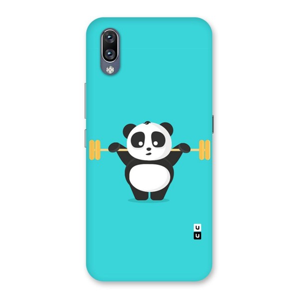 Cute Weightlifting Panda Back Case for Vivo NEX