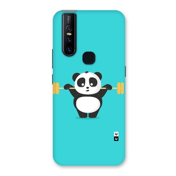 Cute Weightlifting Panda Back Case for Vivo V15