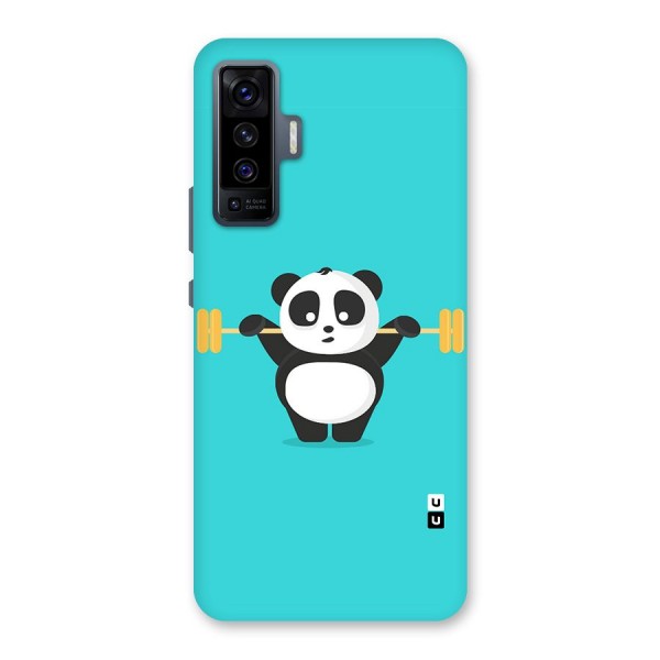 Cute Weightlifting Panda Back Case for Vivo X50