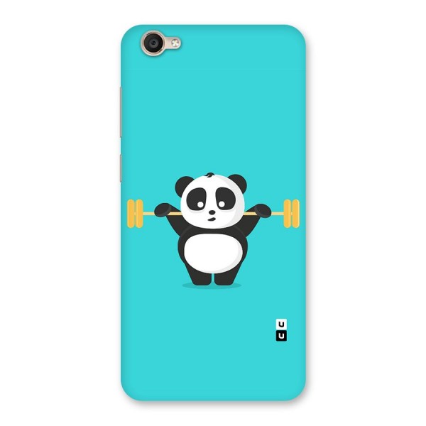 Cute Weightlifting Panda Back Case for Vivo Y55