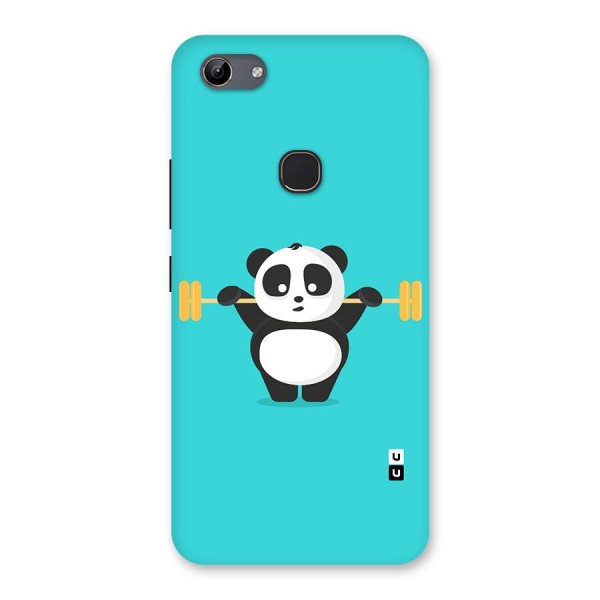 Cute Weightlifting Panda Back Case for Vivo Y81