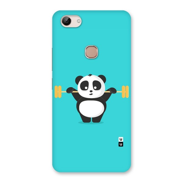 Cute Weightlifting Panda Back Case for Vivo Y83