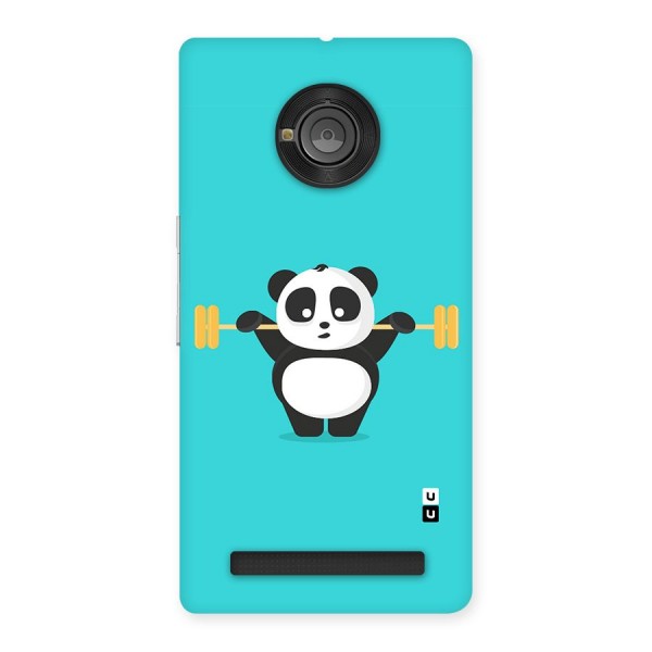 Cute Weightlifting Panda Back Case for Yu Yuphoria