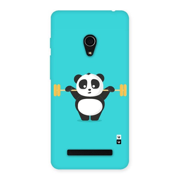 Cute Weightlifting Panda Back Case for Zenfone 5