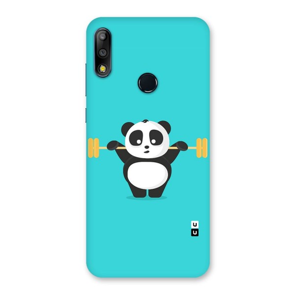 Cute Weightlifting Panda Back Case for Zenfone Max Pro M2