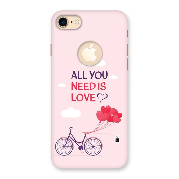 Cycle Of Love Back Case for iPhone 8 Logo Cut