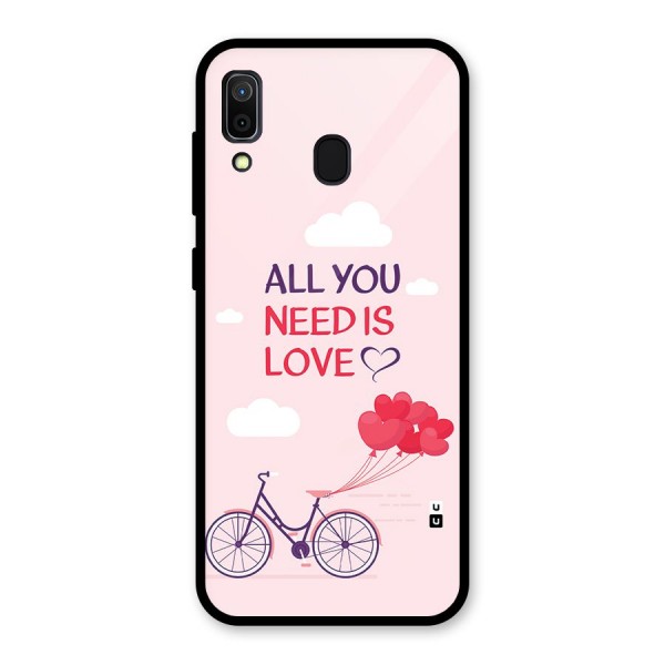 Cycle Of Love Glass Back Case for Galaxy A30