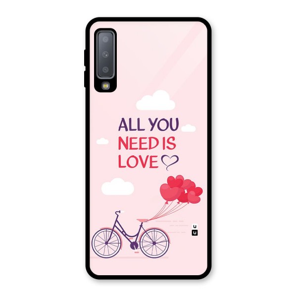 Cycle Of Love Glass Back Case for Galaxy A7 (2018)