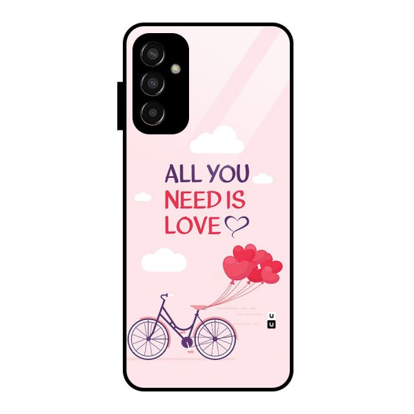 Cycle Of Love Glass Back Case for Galaxy F13