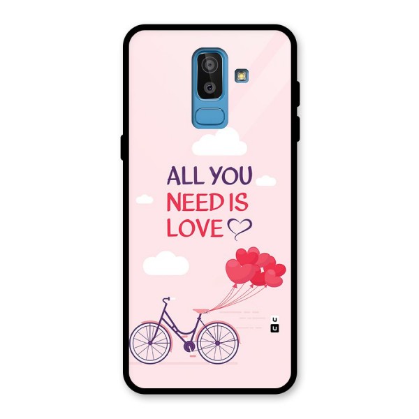 Cycle Of Love Glass Back Case for Galaxy J8