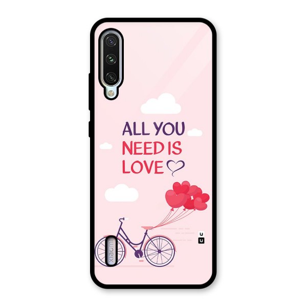 Cycle Of Love Glass Back Case for Mi A3