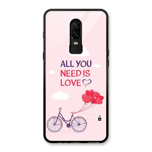Cycle Of Love Glass Back Case for OnePlus 6
