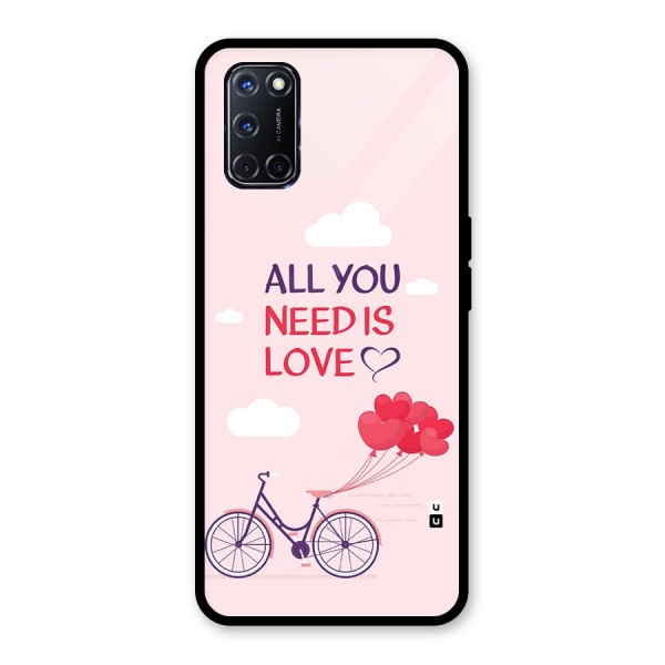 Cycle Of Love Glass Back Case for Oppo A52