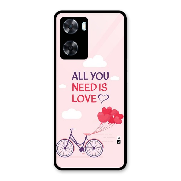 Cycle Of Love Glass Back Case for Oppo A77s