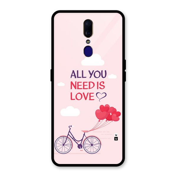 Cycle Of Love Glass Back Case for Oppo F11