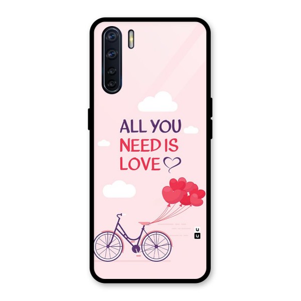 Cycle Of Love Glass Back Case for Oppo F15