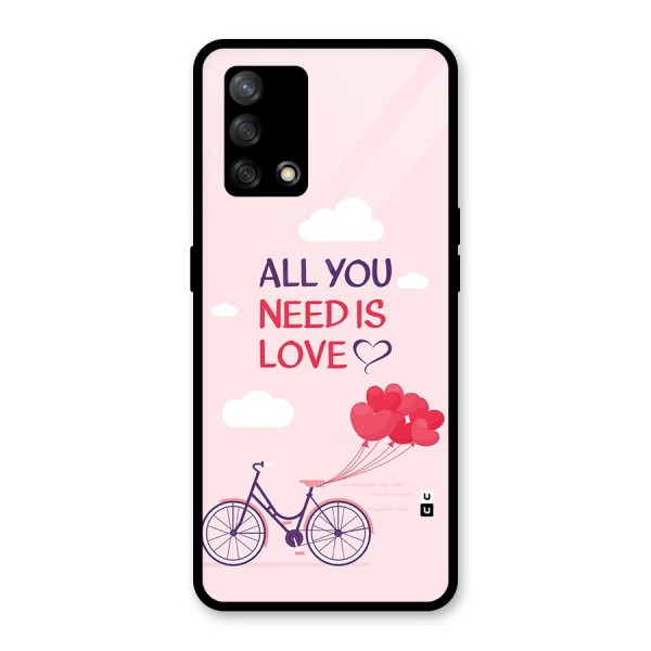 Cycle Of Love Glass Back Case for Oppo F19