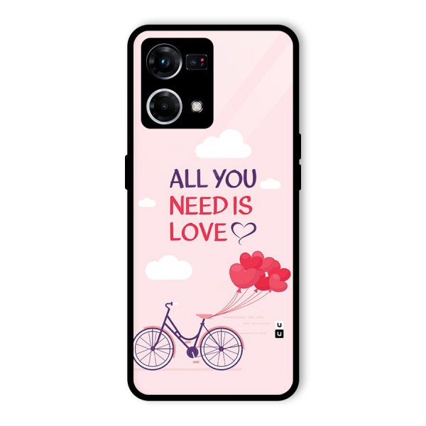 Cycle Of Love Glass Back Case for Oppo F21 Pro 4G