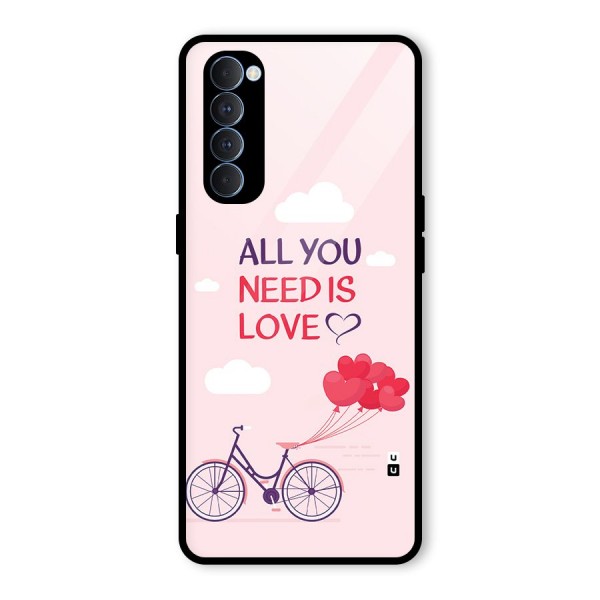 Cycle Of Love Glass Back Case for Oppo Reno4 Pro