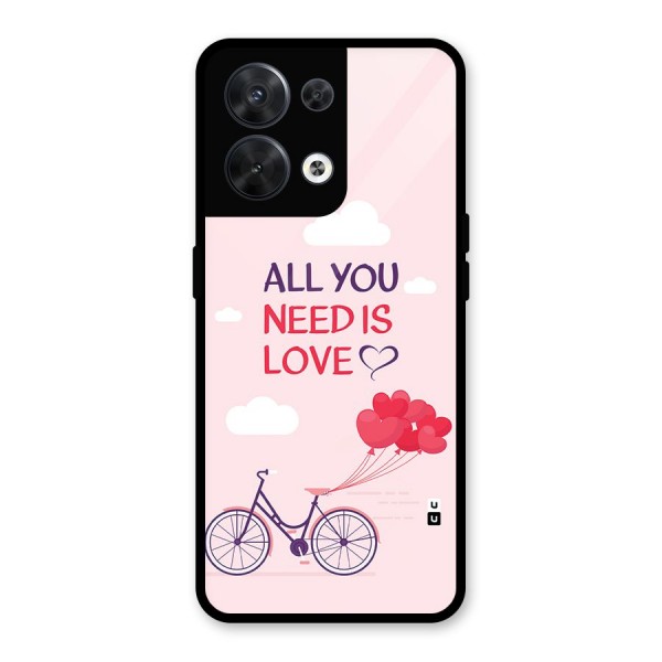 Cycle Of Love Glass Back Case for Oppo Reno8 5G