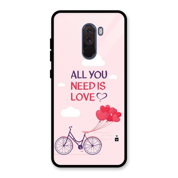 Cycle Of Love Glass Back Case for Poco F1