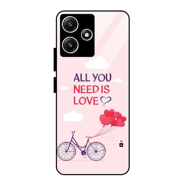 Cycle Of Love Glass Back Case for Poco M6 Pro