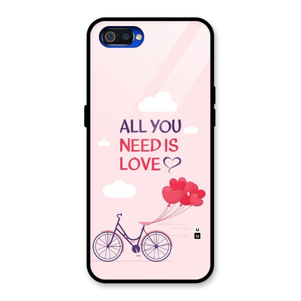 Cycle Of Love Glass Back Case for Realme C2