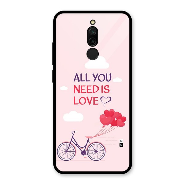 Cycle Of Love Glass Back Case for Redmi 8